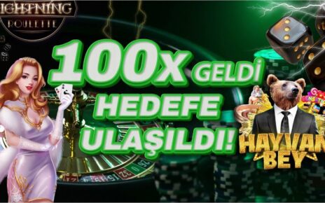 100X GELDİ HEDEFİMİZE ULAŞTIK BÖYLE OYNA SENDE KAZAN !! #casino #rulet #slot #lighting #autorulet