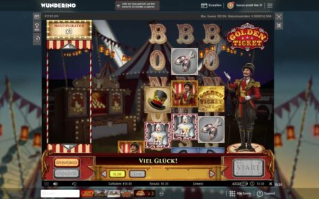 10min … Golden Ticket … Online Casino Slot Wunderino