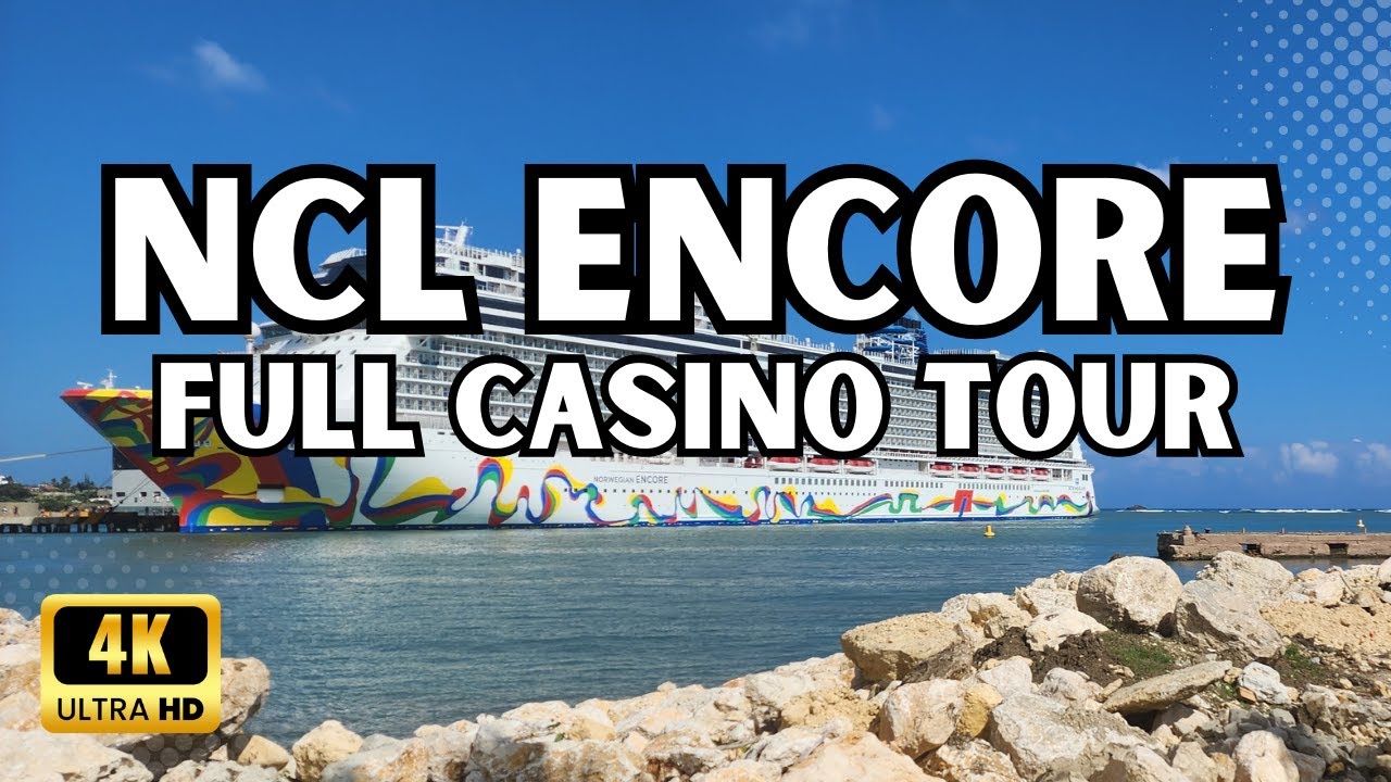 2023 NCL Norwegian Encore Full Detailed Casino Tour - Slots & Tables including Min/Max Bet