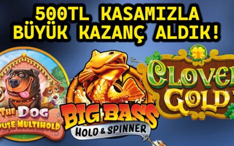 3 FARKLI SLOT OYUNUYLA 500 TL KÜÇÜK KASAMIZI KATLADIK BÜYÜK KAZANÇ ALDIK #slot #casino #slotoyunları