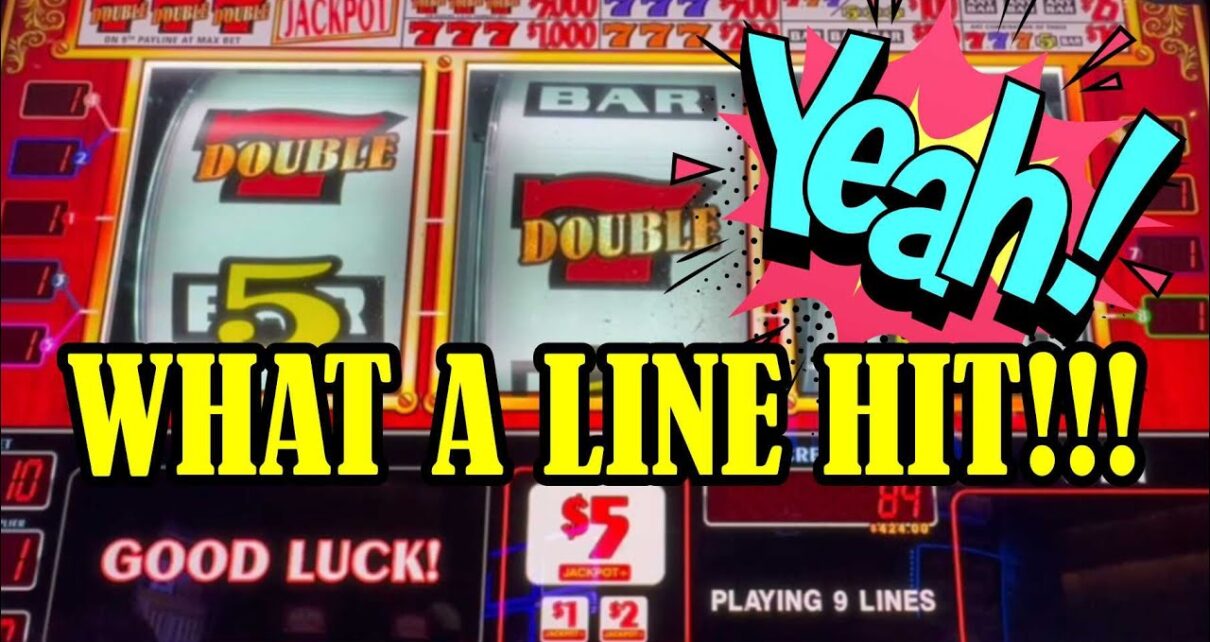 Amazing Hit on 9 Line Pinball Slot Machine! Las Vegas Casino!