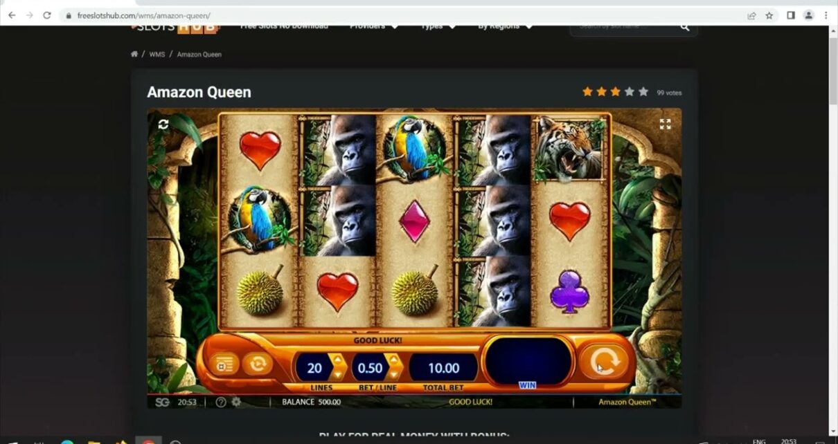 Amazon Queen Slot Machine in Online Casino