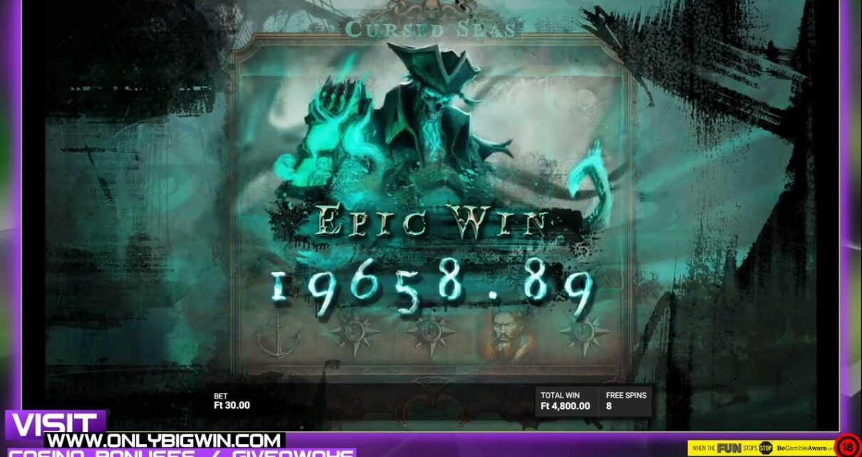 BIG WIN with INCREDIBLE Spins on Cursed Seas – Online Casino Slot Highlight 2393x