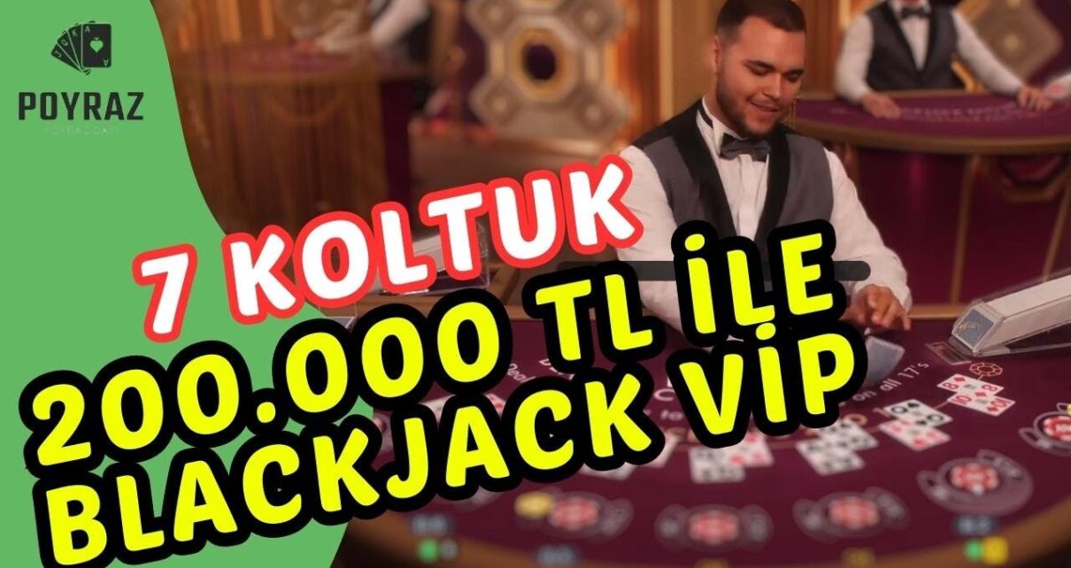 Blackjack Vip I 7 Koltuk Oynadım – 200.000 TL İle Blackjack – Rekor Kazanç ! –