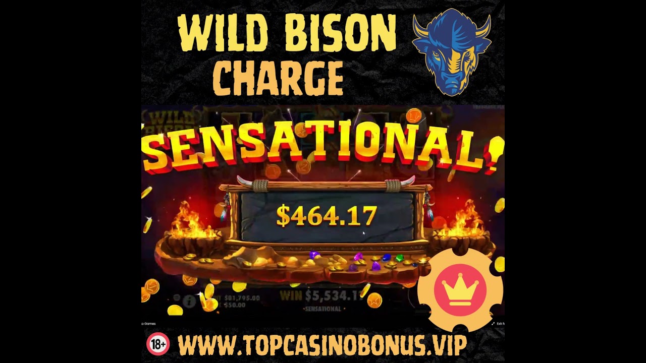 "Charge towards Big Wins with Wild Bison: The Latest Online Casino Game!" #freespins #bonuses