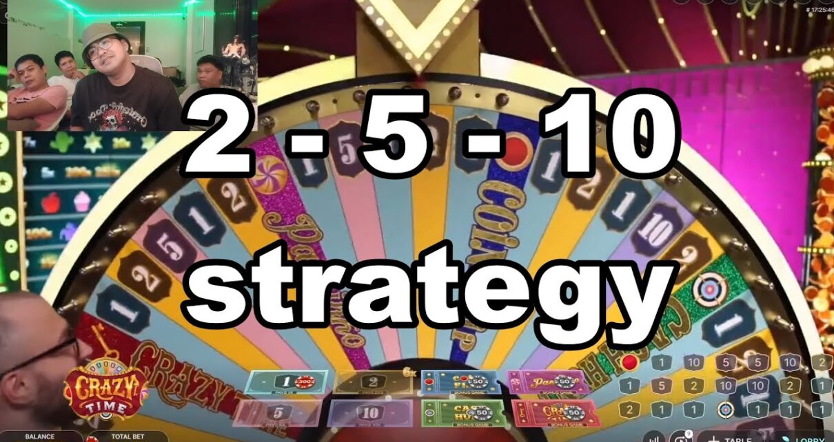 Crazy time – 2 – 5 – 10 strategy #crazytime #onlinecasino #gcash #giveaway #evolution #bigwin