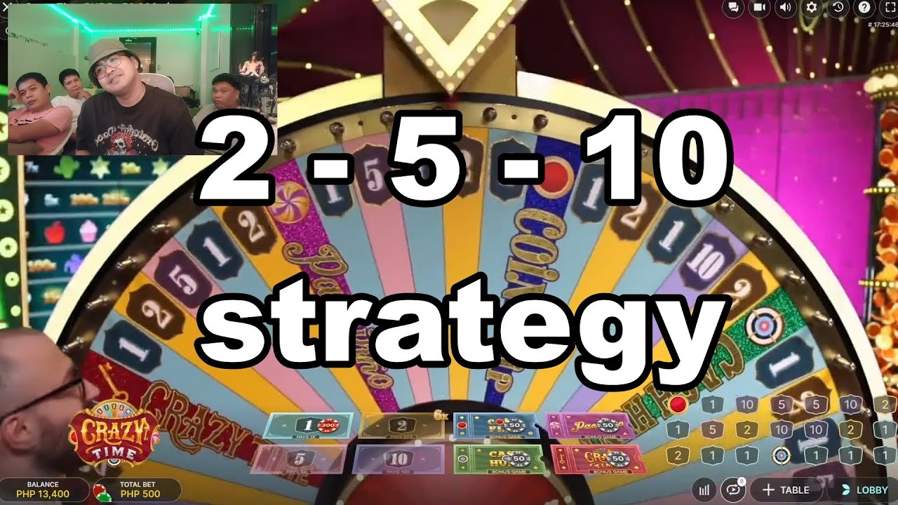 Crazy time - 2 - 5 - 10 strategy #crazytime #onlinecasino #gcash #giveaway #evolution #bigwin