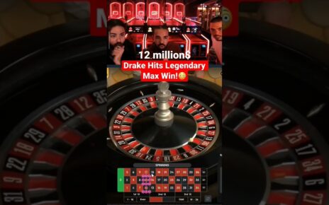 DRAKE tape WIN 12MILLION$!!! #roulette #drake #casino #casinoonline maxwin #shorts