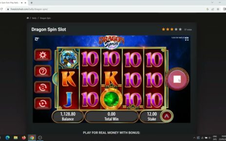 Dragon Spin Slot Machine in Online Casino