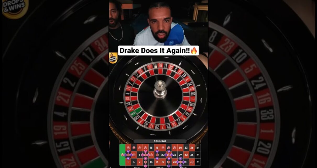 Drake Does It Again On Roulette!! #drake #bigwin #roulette #maxwin #casino #shorts #reels