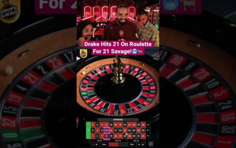 Drake Hits 21 On Roulette For 21 Savage! #drake #roulette #21savage #casino #maxwin #bigwin