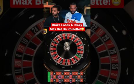 Drake Loses A Crazy Max Bet On Roulette! #drake #roulette #maxwin #casino #bigloss