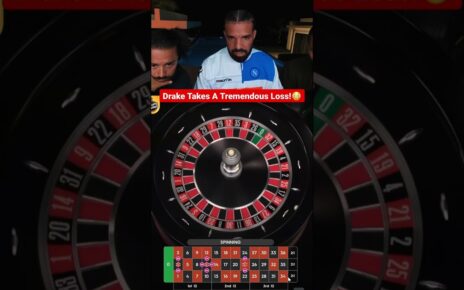 Drake Takes A Tremendous Loss On Roulette! #drake #roulette #bigwin #unlucky #casino #maxwin