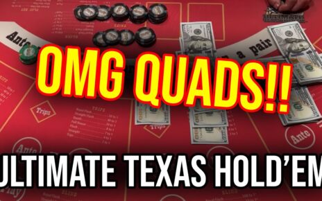 EPIC RUN!! SO MANY BONUSES!!! LIVE ULTIMATE TEXAS HOLD’EM!!!