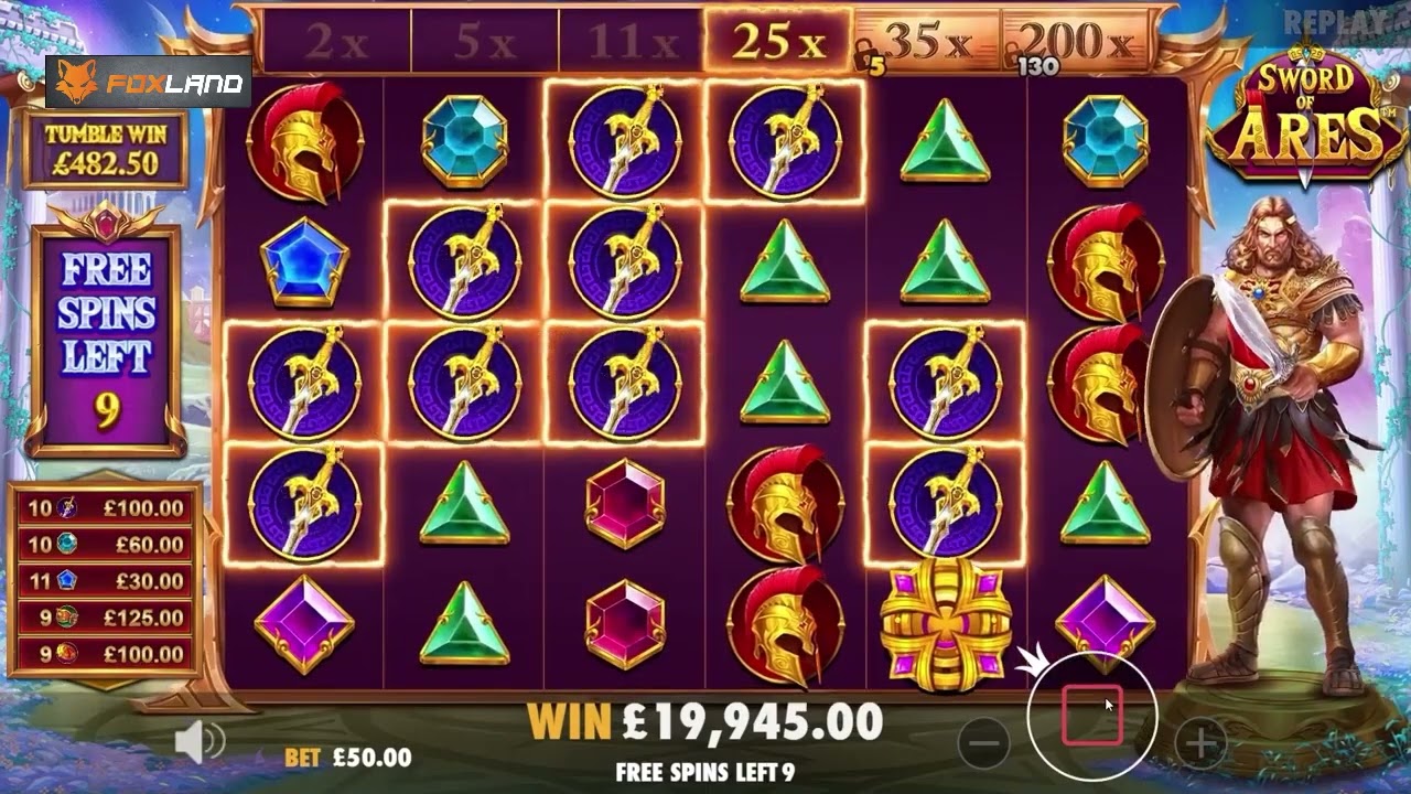 ?Foxland Online Casino?SWORD OF ARES ? DON'T TRY THIS AT HOME! ? HUGE BET BIG WIN!