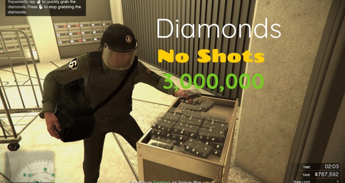 GTA 5 Online Casino Heist:  (Diamonds) no shots