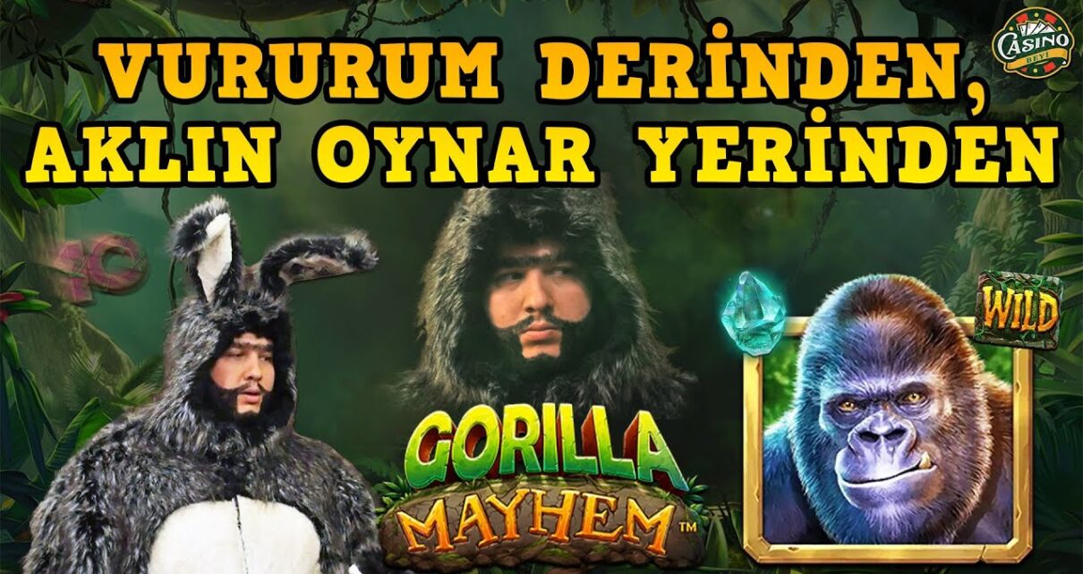 ?#GorillaMayhem’de Dev Gorille Karşı Karşıyayız! #slotvideo#slot#casino#slotoyunları#slotpragmatic