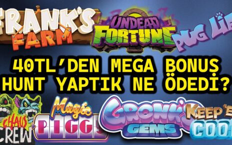 HACKSAW GAMING SLOT OYUNLARINDA 40 TL`DEN MEGA BONUS HUNT YAPTIK NE ÖDEDİ ? #casino #slotoyunları