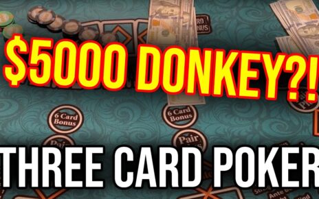 I DID IT 3 TIMES!! 3 CARD POKER!!
