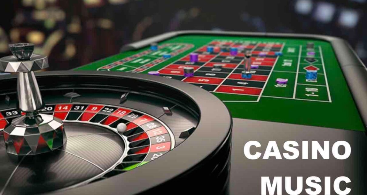 Las Vegas Casino Music Video For dark Game of Poker, Blackjack, Roulette Wheel and Slots