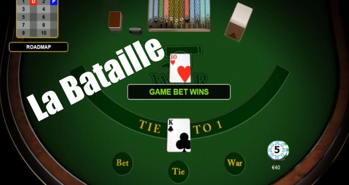 Le jeu de carte de casino le plus simple du monde : La Bataille ( Casino War )