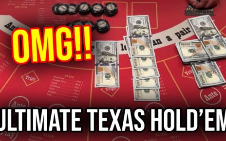 MASSIVE HIGH LIMIT BETS!! SMASHING THE BONUSES!! ULTIMATE TEXAS HOLD’EM!! 00 ON ane HAND!!!