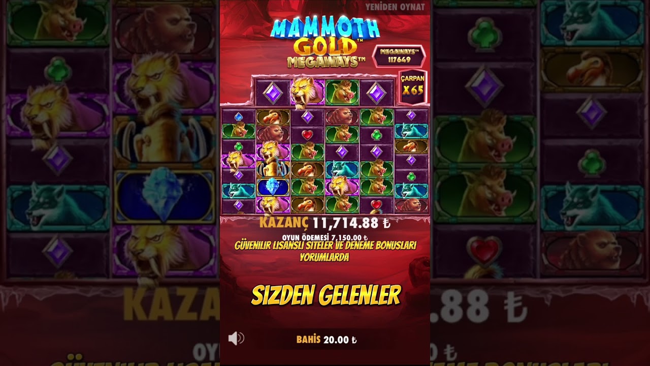 Max Megaways İle Müthiş Vurgun - Mammoth Gold Megaways Rekor Kazanç - #casino #slot #shorts