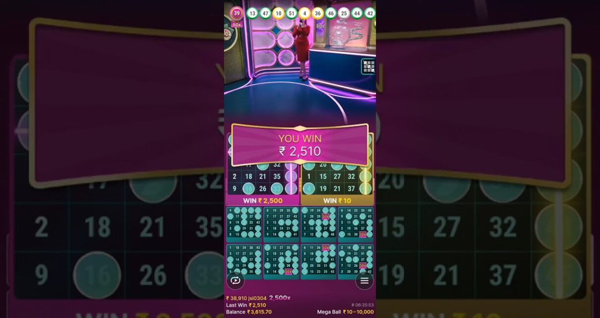 Mega Ball||Online Casino Game|| existent Money Gamer.