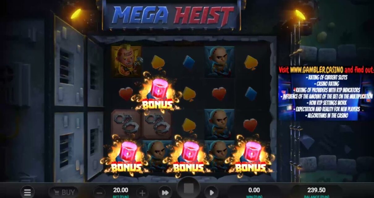 Mega Heist – New online casino slot from Relax Gaming company ? Max Win x15,000 ? I play on 5000 Fun