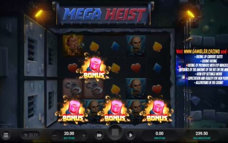 Mega Heist – New online casino slot from Relax Gaming company ? Max Win x15,000 ? I play on 5000 Fun