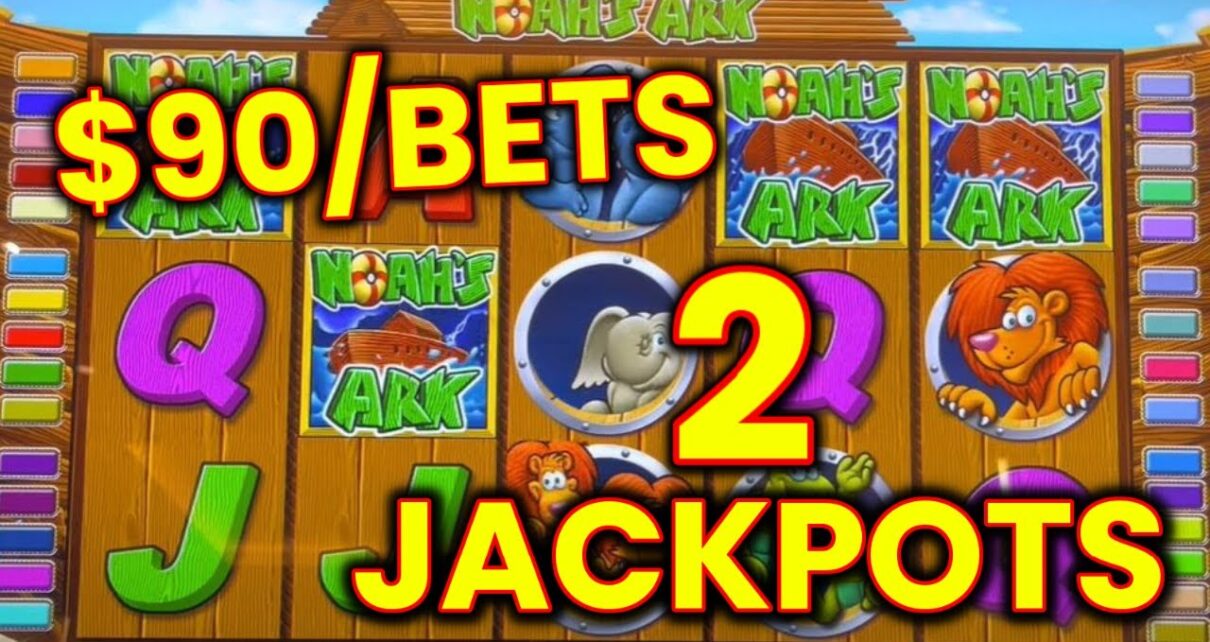 NOAHS ARK SLOT MACHINE JACKPOTS! LIVE HIGH LIMIT SLOTS AT THE CASINO!