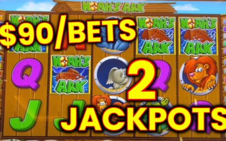 NOAHS ARK SLOT MACHINE JACKPOTS! LIVE HIGH LIMIT SLOTS AT THE CASINO!