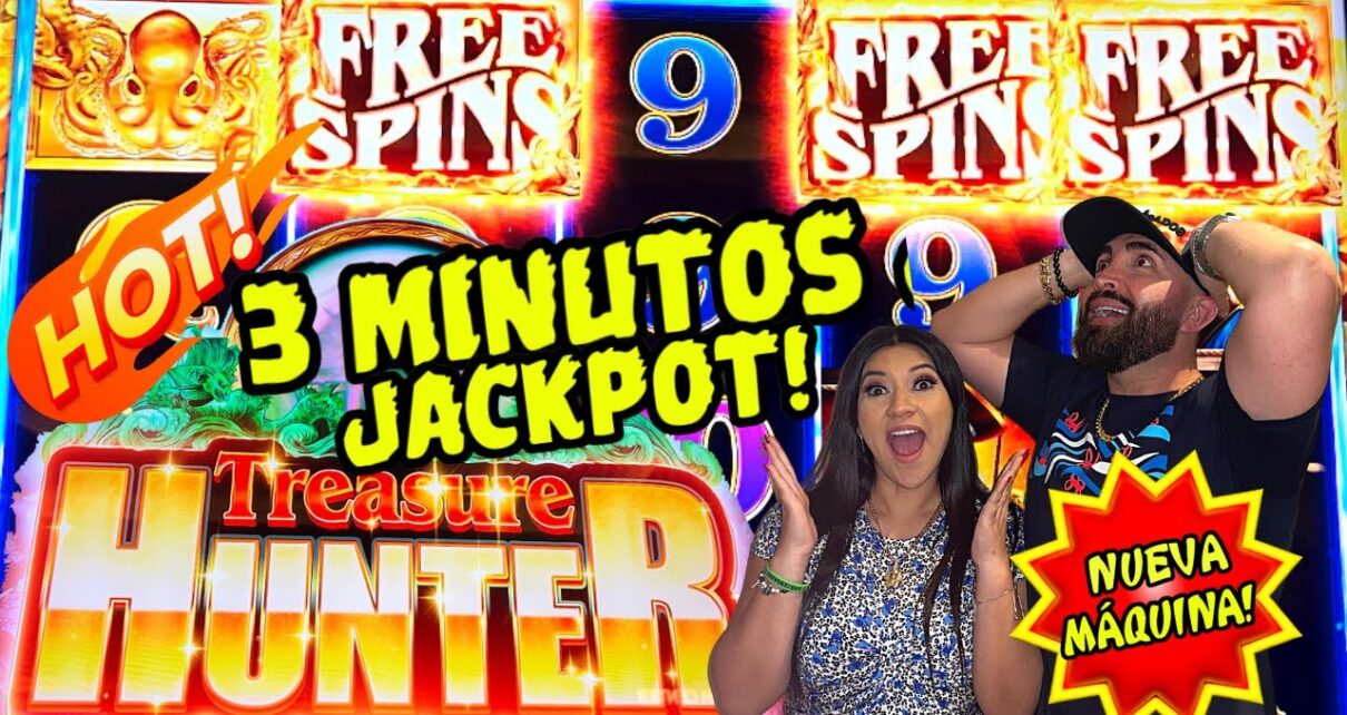 ? NUEVA MAQUINA EN EL CASINO PAGÓ JACKPOT EN MENOS DE 3 MINUTOS ! TREASURE HUNTER NEW HOT SLOT