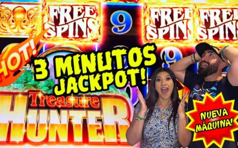 ? NUEVA MAQUINA EN EL CASINO PAGÓ JACKPOT EN MENOS DE 3 MINUTOS ! TREASURE HUNTER NEW HOT SLOT