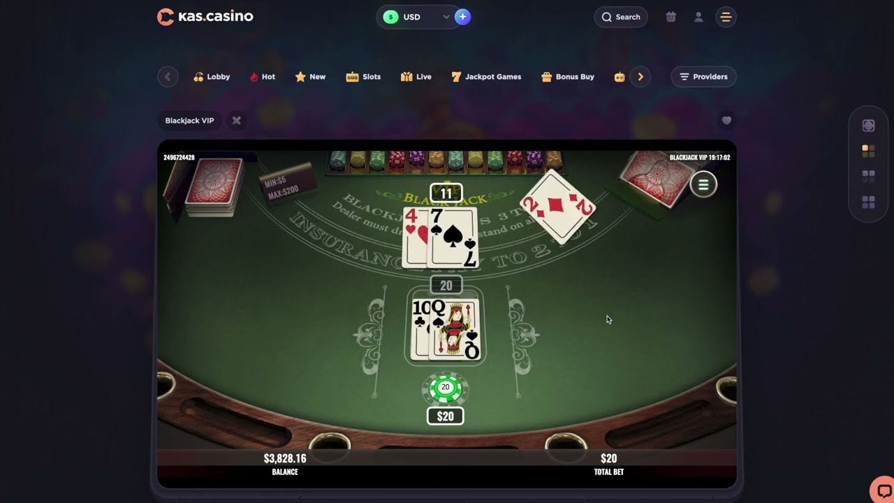 Neue Online-Casino-Website Kas.Casino. Spielen Sie Blackjack online und haben Sie Spaß