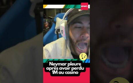 Neymar pleure après avoir perdu 1M au casino #viral #tiktok #sports #ney #neymar #casino #twitch