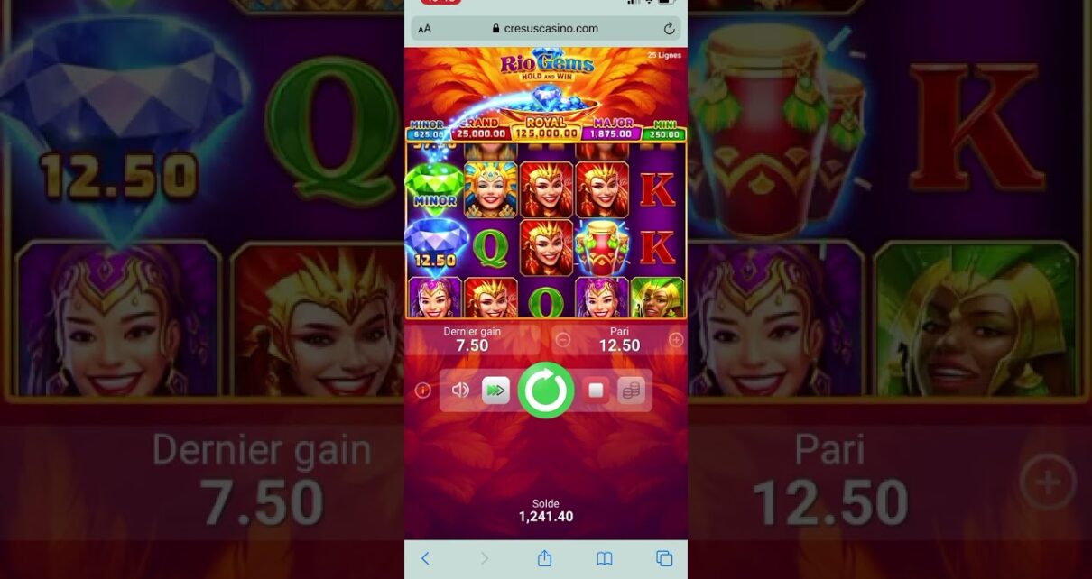 On teste Rio Gems hold and Win, sur Cresus casino On teste Rio Gems hold and Win, sur Cresus casino