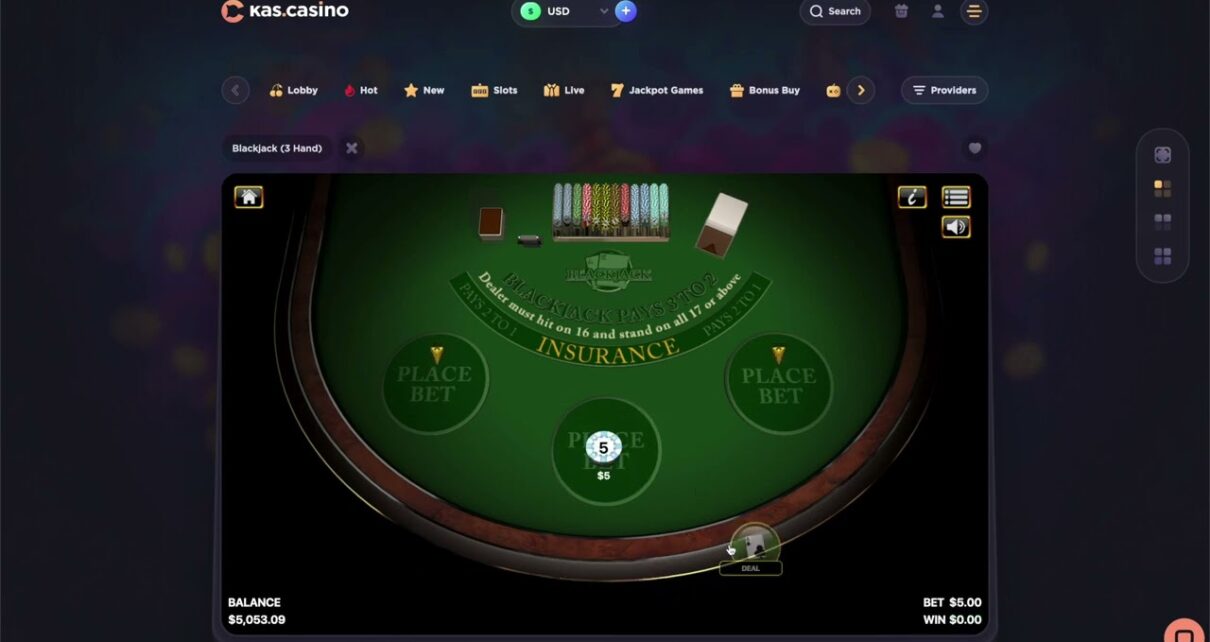 Online Blackjack on kas.casino new online casino