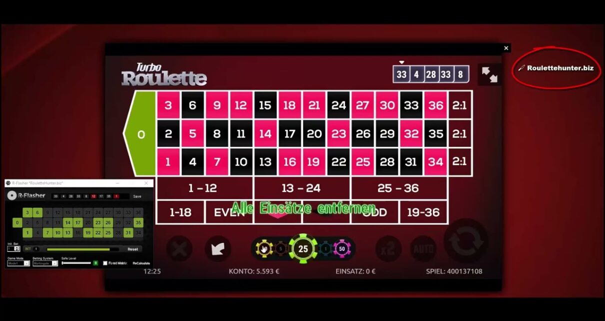 ?? Online Casino Roulette Trick Software / R-Flasher Programm gewinnt 3500€ / Roulette überlisten