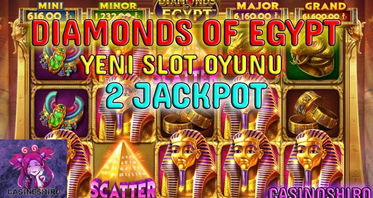 PRAGMATİC YENİ SLOT OYUNUNDA 2 KERE JACKPOT | ⚰️DIAMONDS OF EGYPT⚰️ | #slot #casino #slotoyunları