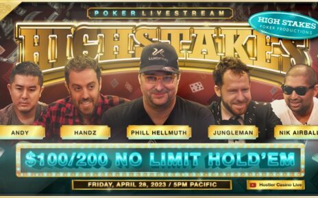 Phil Hellmuth & Jungleman Play SUPER HIGH STAKES 0/200/400 w/ Andy, Nik Airball, Handz & Mike X