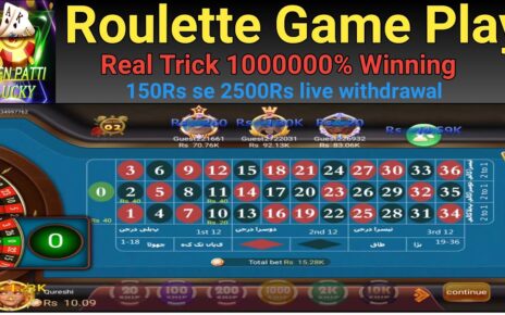 Roulette Game Play 150Rs se 2500Rs Live withdrawal | Game Link ? | Online Casino |@Qureshi_007