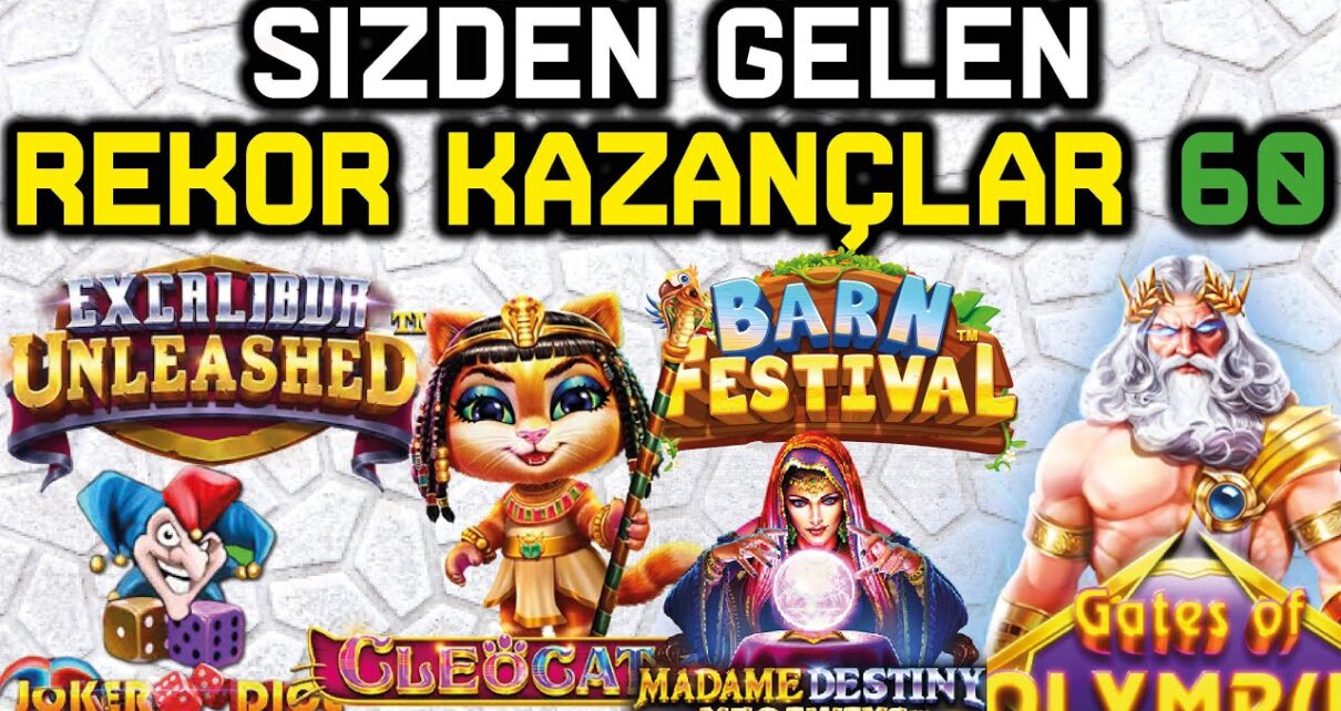 SLOT OYUNLARI ? SİZDEN GELENLER ? SLOT REKOR KAZANÇ 60ı