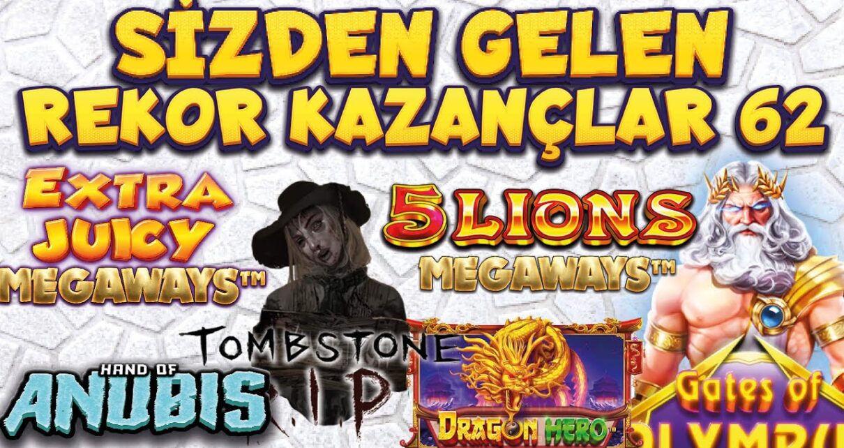 SLOT OYUNLARI ? SİZDEN GELENLER ? SLOT REKOR KAZANÇ 62ı