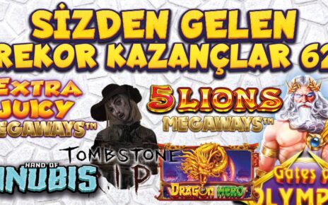 SLOT OYUNLARI ? SİZDEN GELENLER ? SLOT REKOR KAZANÇ 62ı