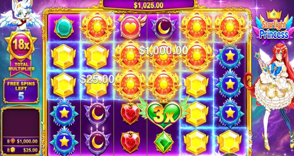 STARLIGHT PRINCESS – HIT BEST SYMBOLS WITH 22X MULTIPLIER – BONUS BUY ONLINE CASINO ONLINE SLOT