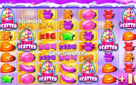 SUGAR RUSH – 20 FREE SPINS – BONUS BUY ONLINE CASINO – ONLINE SLOT – EPIC WIN