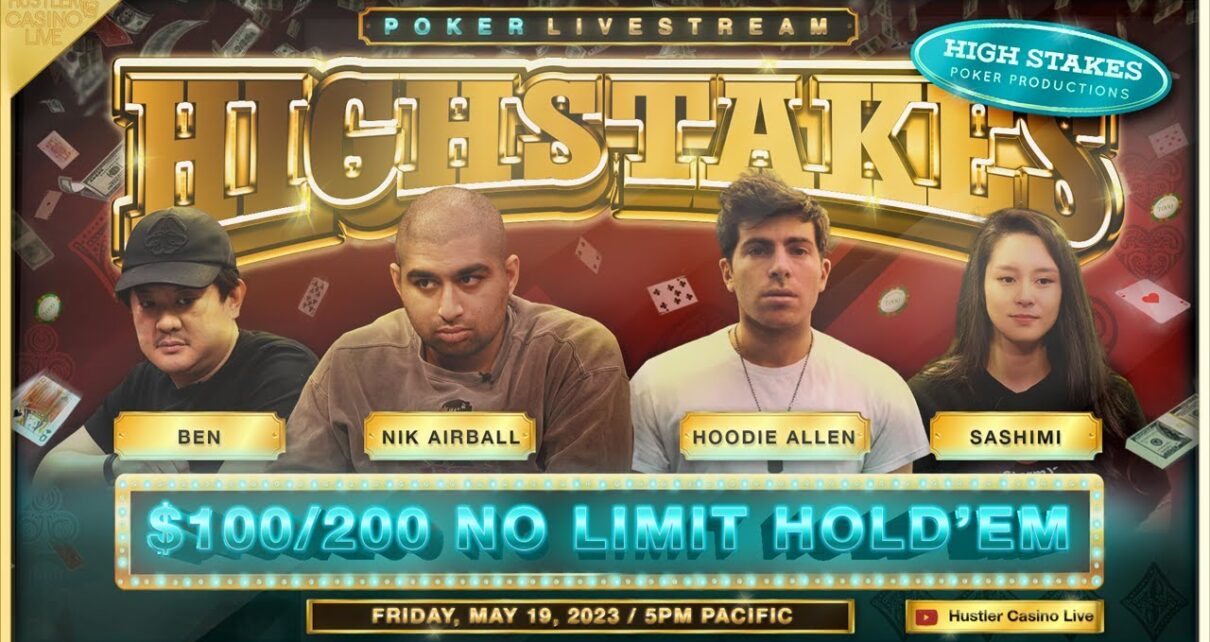 SUPER HIGH STAKES $100/200!! Hoodie Allen, Ben, Nik Airball & Sashimi - Commentary by Christian Soto
