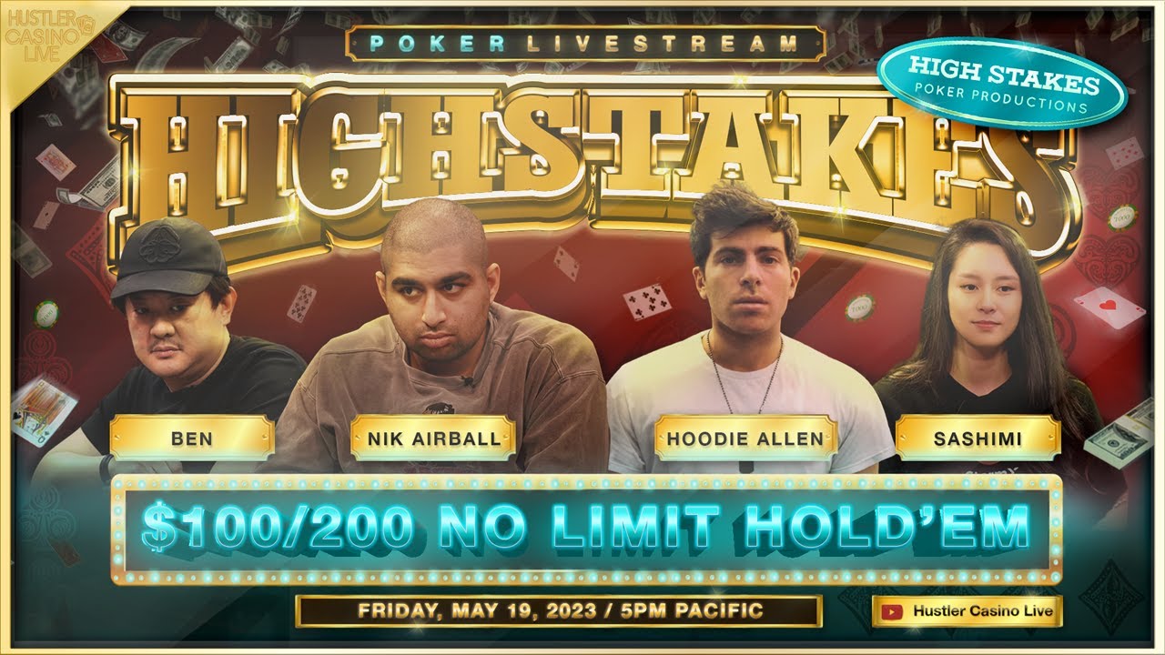 SUPER HIGH STAKES $100/200!! Hoodie Allen, Ben, Nik Airball & Sashimi - Commentary by Christian Soto