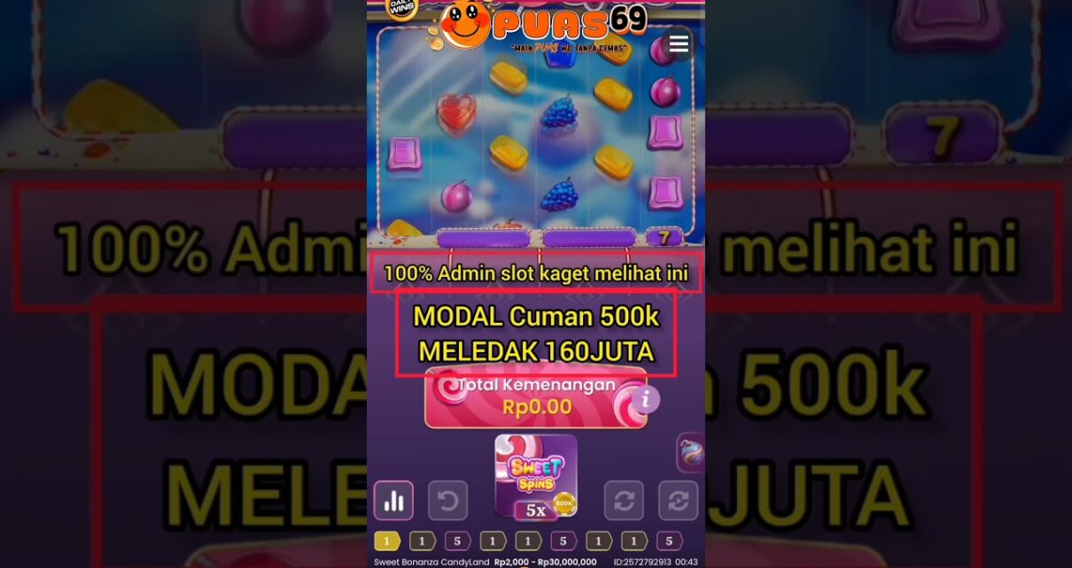 SWEET BONANZA CANDYLAND HARI INI || LIVE CASINO || CASINO INDONESIA